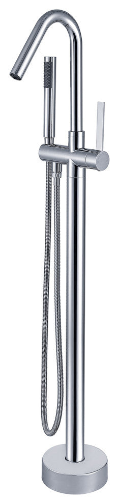 Givingtree Single Handle Floor Mounted Contemporary  Tub Faucet,Chrome
