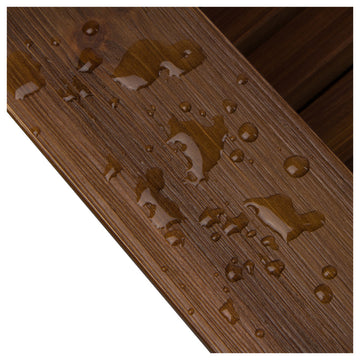 Shine Company Marina II Adirondack Chair With Hydro-Tex Finish, Oak