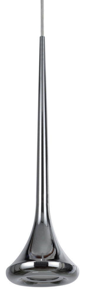 61035 Adjustable LED 3-Light Hanging Pendant Ceiling Light, Chrome