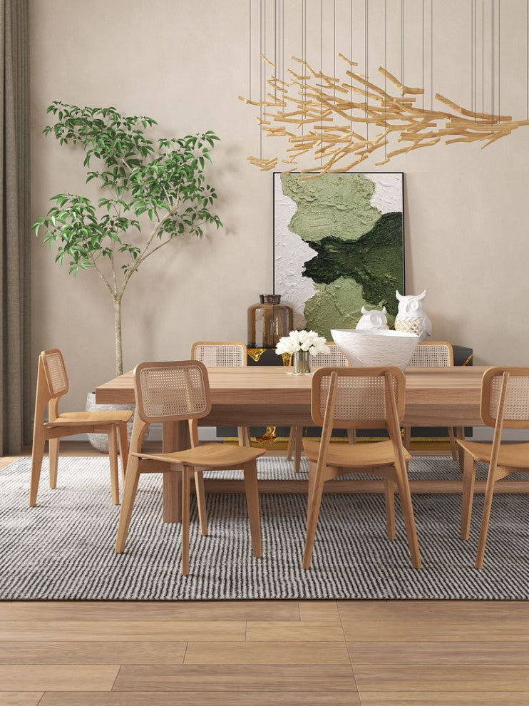 Manhattan Comfort Versailles Dining Chair, Nature, Set of 4