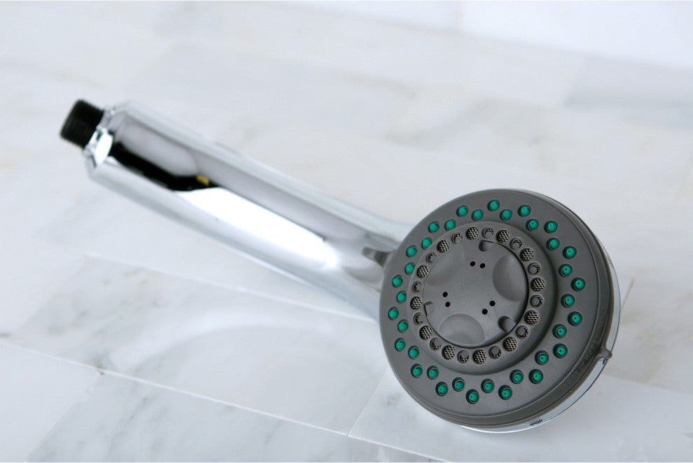 Kingston Brass Hand Shower Head With Chrome Trim, Polished Chrome