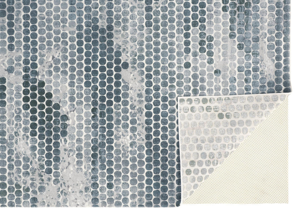 Weave & Wander Halton Blue/Silver 2'x3' Power Loomed Area Rug