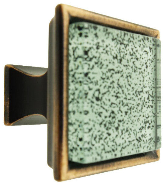 Black Enigma Crystal Glass Oil Rubbed Bronze Madison Classic Knob