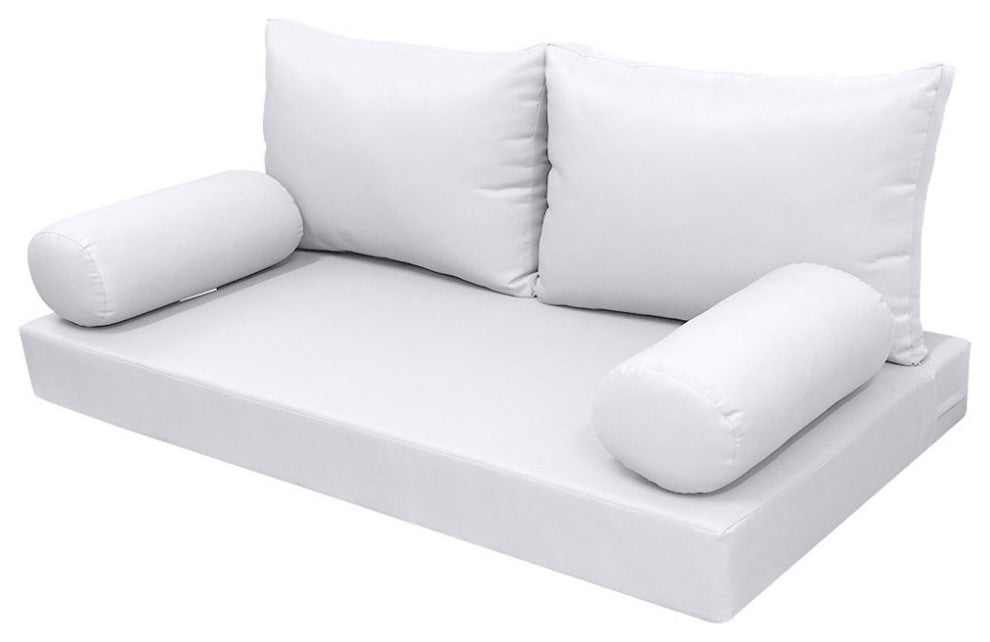 S2 Full Size 5PC Knife Edge Daybed Mattress Cushion Bolster Complete Set AD105