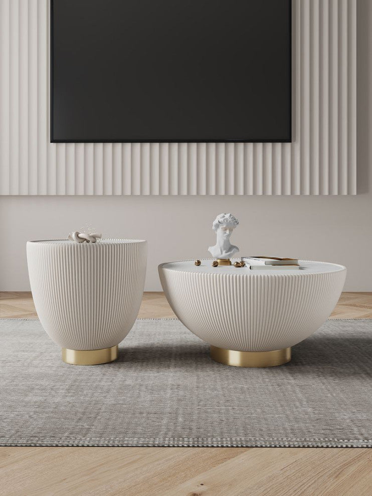 Manhattan Comfort 2-Piece Anderson Coffee Table and End Table 2.0