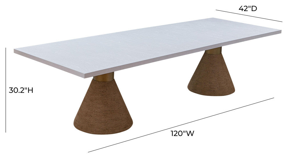 Rishi Natural Rope Rectangular Table