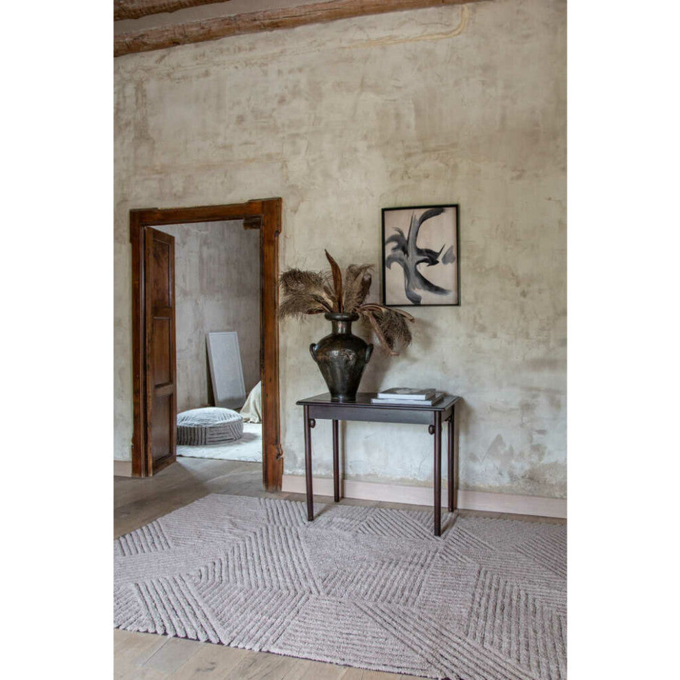Lorena Canals Black Chia Woolable Rug