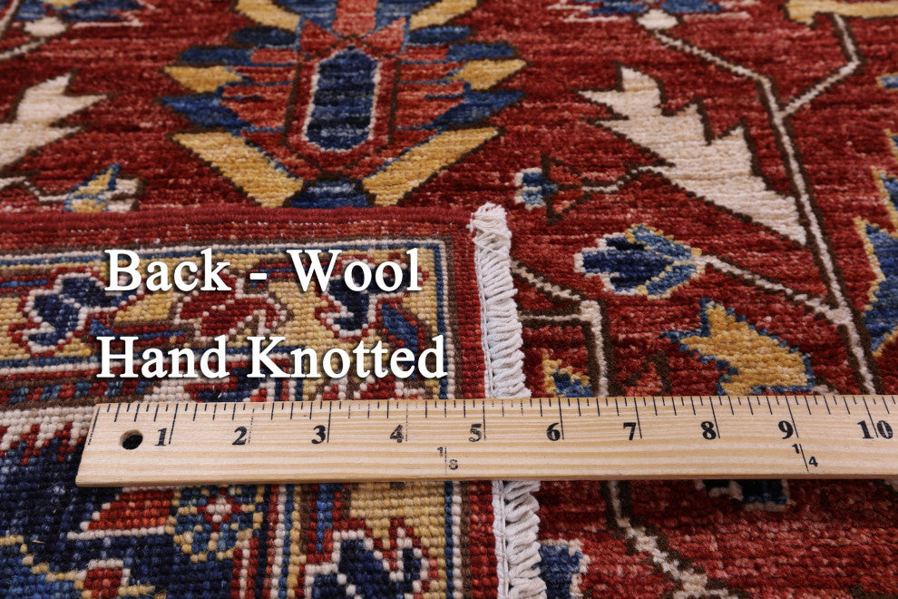 Persian Fine Serapi Hand Knotted Rug 8' 0" X 9' 9" - Q12863