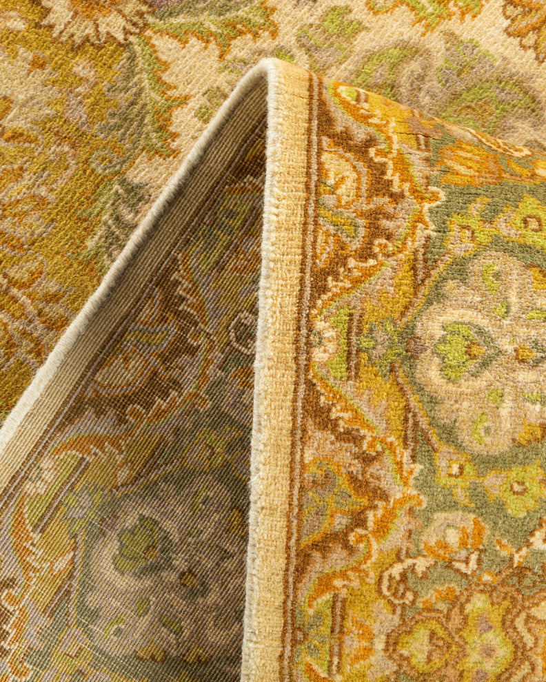 Mogul, One-of-a-Kind Hand-Knotted Area Rug Ivory, 4' 1" x 6' 1"