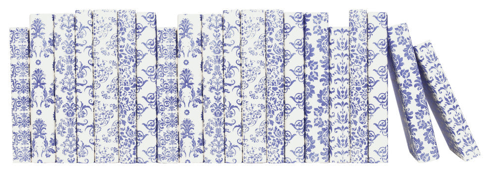 Wrapped Color By The Foot, Royal Peri Damask