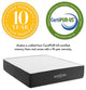 Aveline 14" Memory Foam King Mattress, White