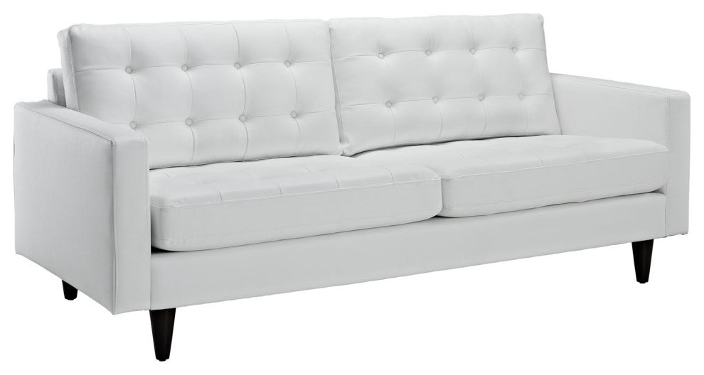 White Empress Sofa and Armchair Set of 2