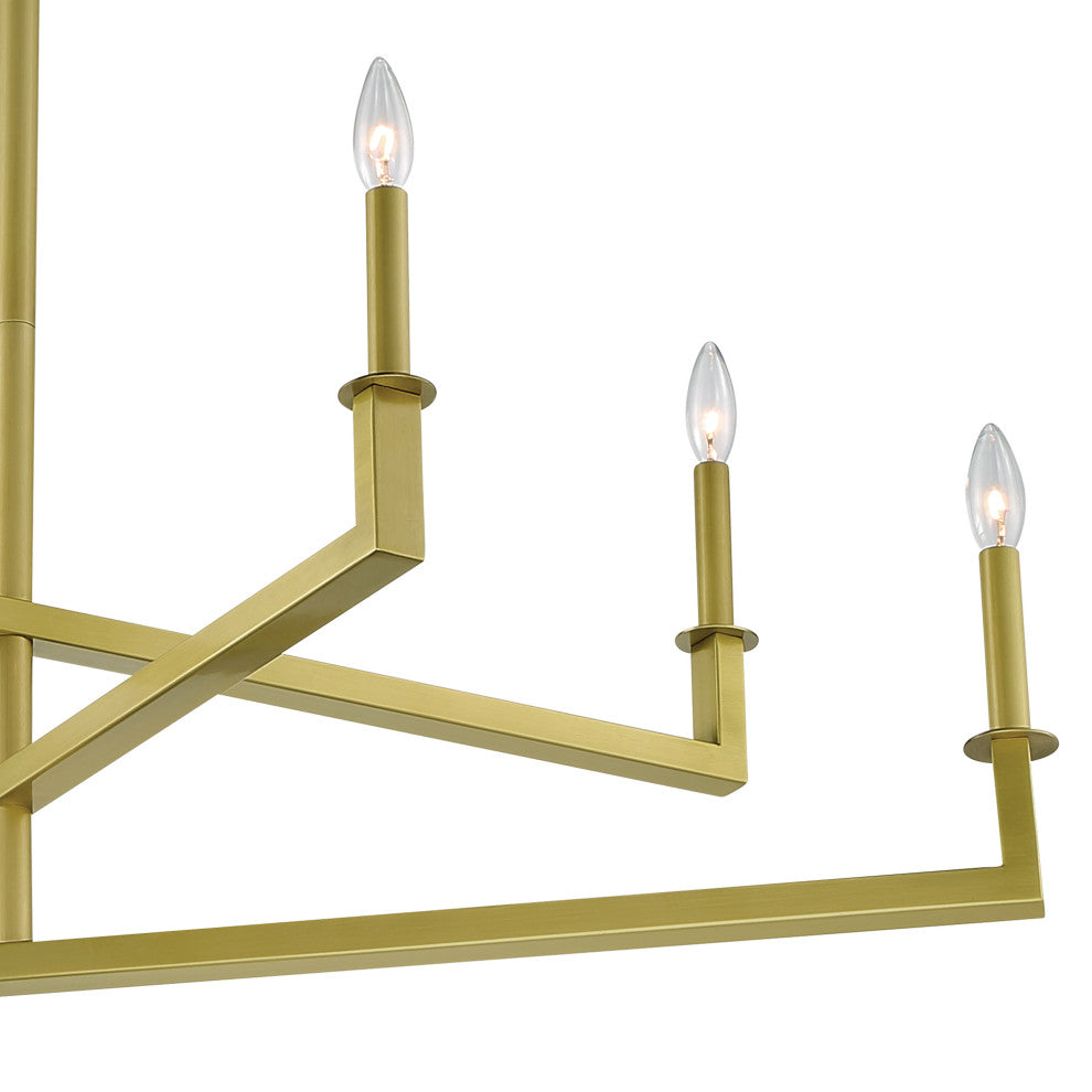 Crystorama DNT-6026-AG Dante 6-Light Aged Brass Chandelier