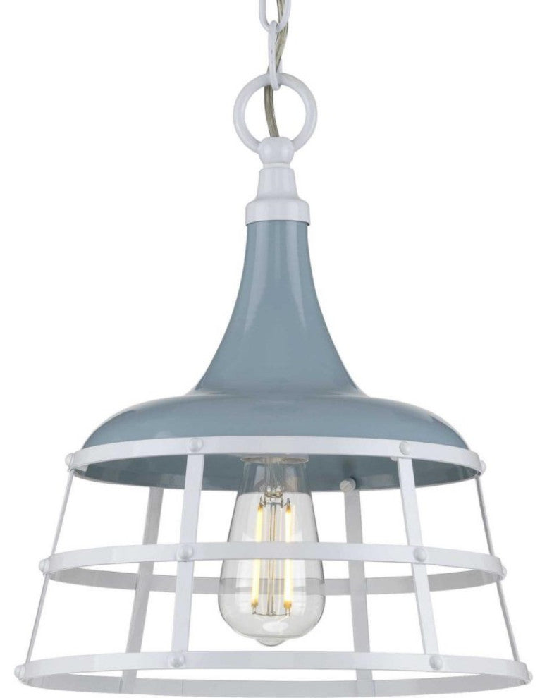 Progress Bastille 1-Light 60W Pendant Coastal Blue