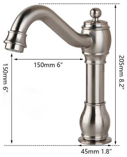 BathSelect Commercial Brushed Automatic Sensor Faucet Nickel