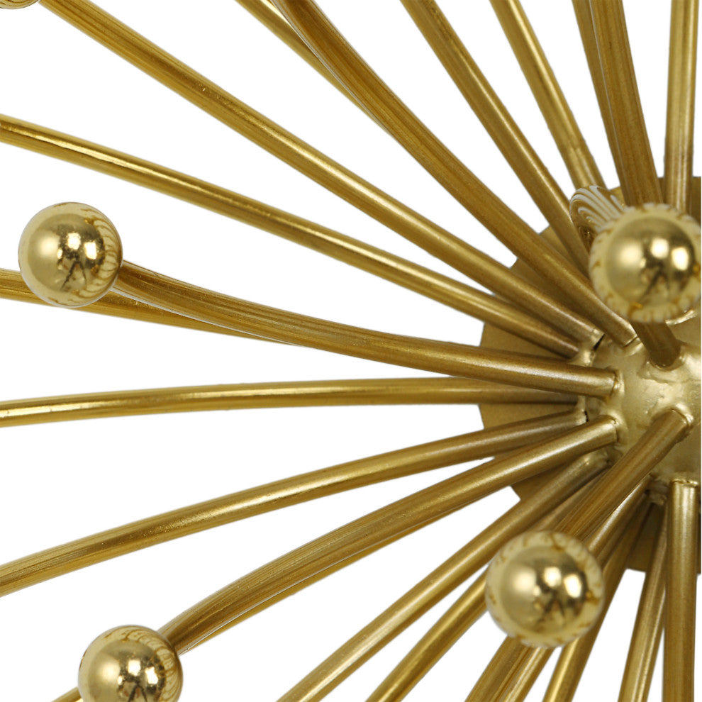 Uttermost 04337 Aga Gold Metal Wall Decor 3-Piece Set