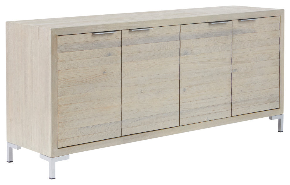 White Wash 4-door Sideboard 71x18x31