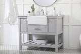 Home Living 22" Farmhouse Grey-Light Bathroom Vanity