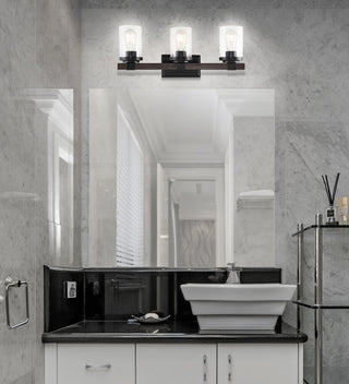 Bungalow Iron LED Vanity Light, Oil Rubbed Bronze, 3 Bulb