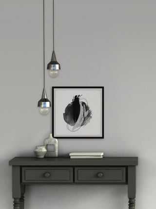 "Marked Shadows" Framed Painting Print, 12x12