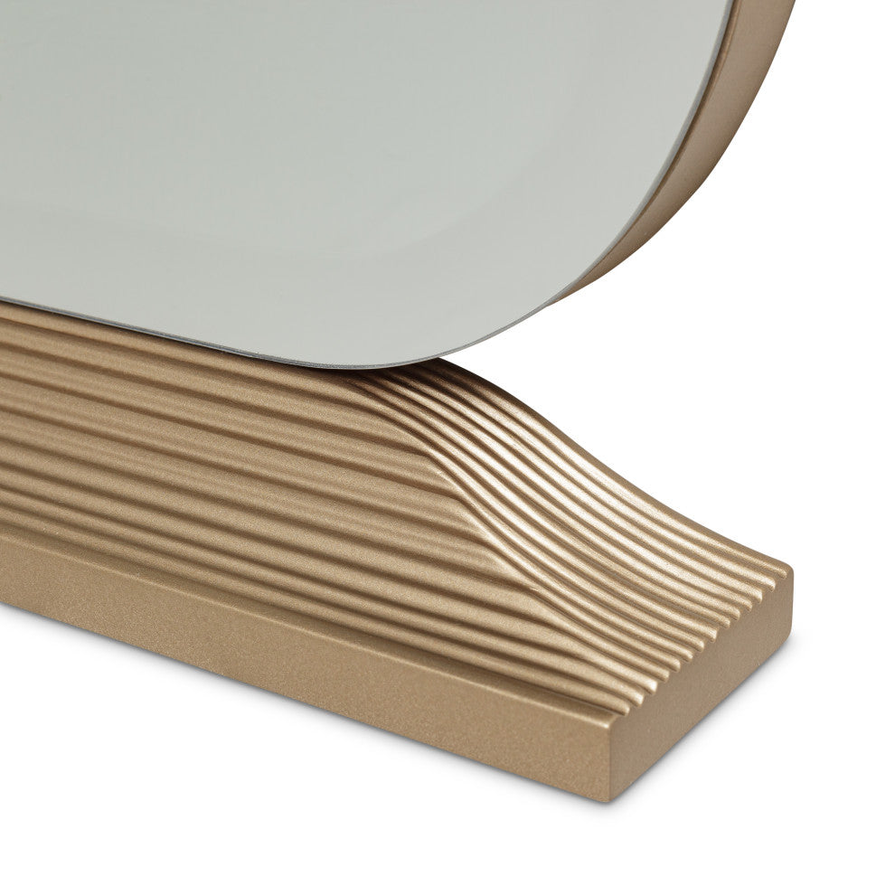 Malibu Crest Vanity Mirror - Burnished Gold