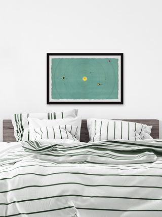 "The Terrestrial Planets" Framed Painting Print, 30x20