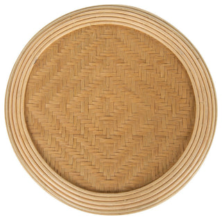 Coron Rattan Stool, Side Table/Planter Stand, Natural
