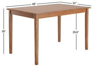 Banet Oak 48-inch Rectangle Dining Set, 5 Piece Set, Antique Sage Green
