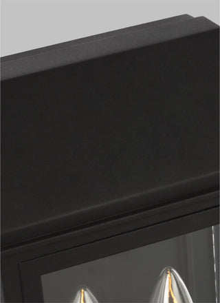 Hingham Small Outdoor Wall Lantern, Textured Black