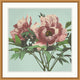Pink Floral On Aqua 4, Giclee Reproduction Artwork