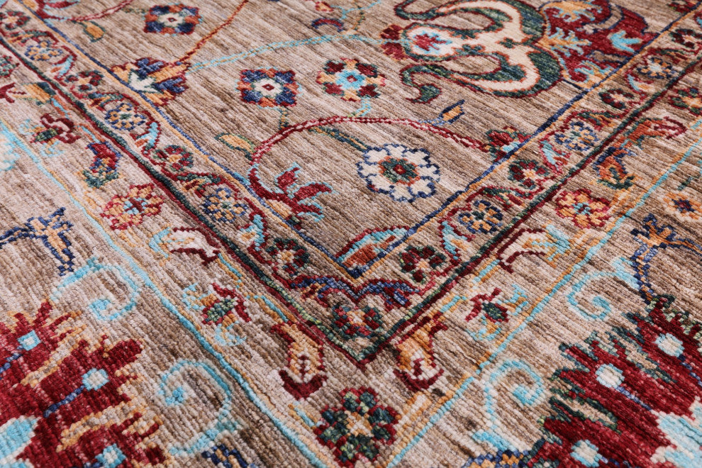 9' 1" X 11' 9" Persian Tabriz Handmade Rug Q11206