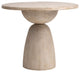 Balak Round Modern Hourglass Bistro Dining Table, White