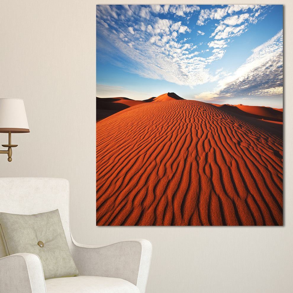 Sahara Dunes under Bright Sky, Oversized Landscape Canvas Art, 30"x40"
