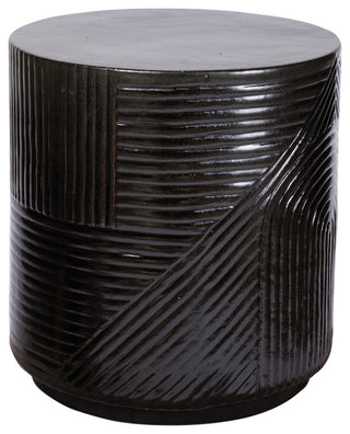 Serenity Ceramic Textured Patio Stool