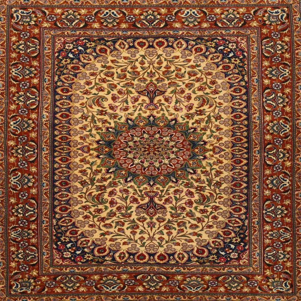 Ahgly Company Indoor Square Traditional Area Rugs, 8' Square