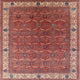 Ahgly Company Indoor Square Mid-Century Modern Area Rugs, 8' Square
