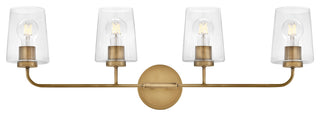 Lark 853454-CL Kline 4 Light 33"W Vanity Light - Heritage Brass