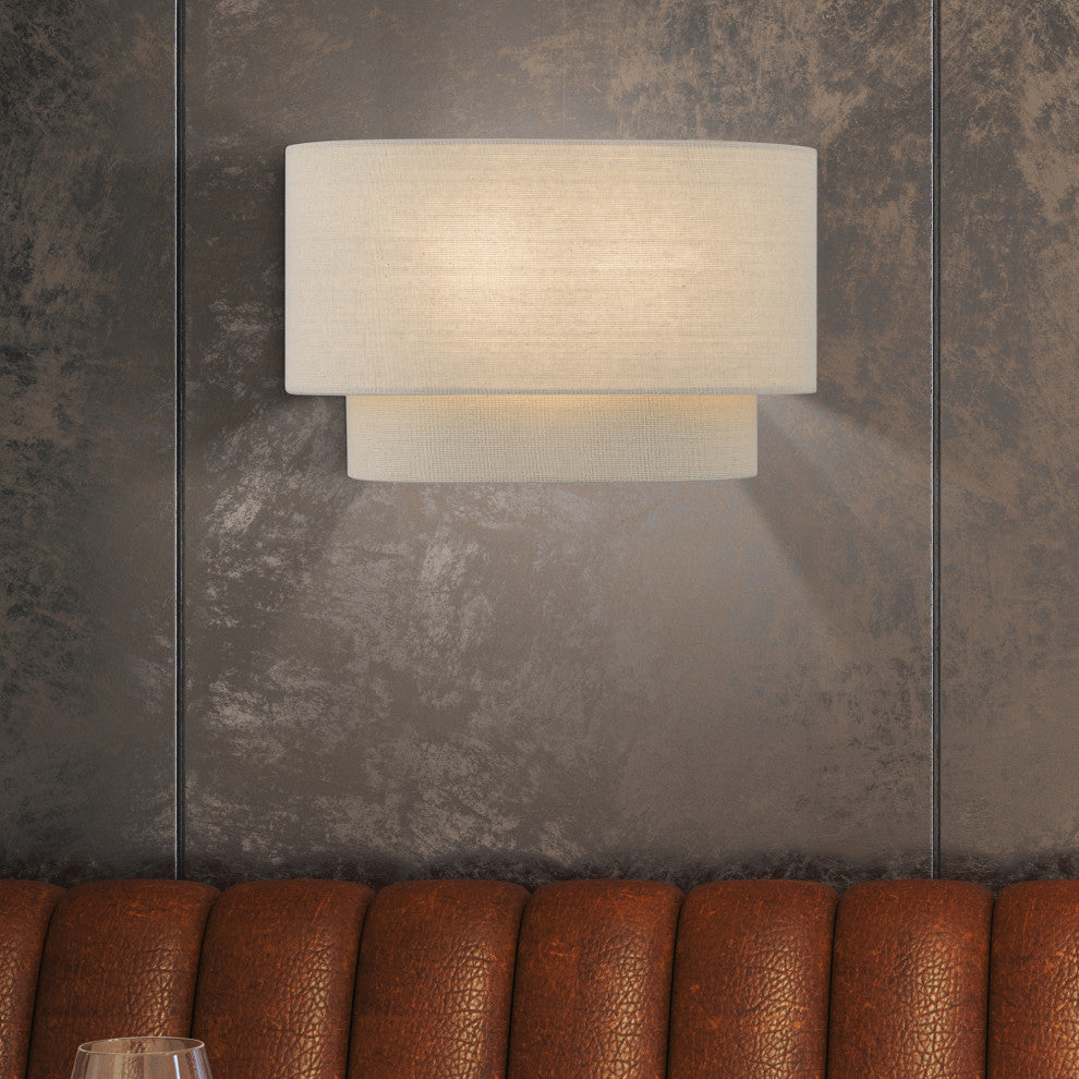 Bellingham 2-Light Antique Gold Leaf ADA Sconce