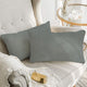 A1HC Soft Velvet Pillow Covers, YKK Zipper, Set of 2, Dove Grey, 12"x20"