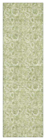 Premium Machine Washable Mayfield AMF662 Aloe 2'3" x 7'6" Runner Rug