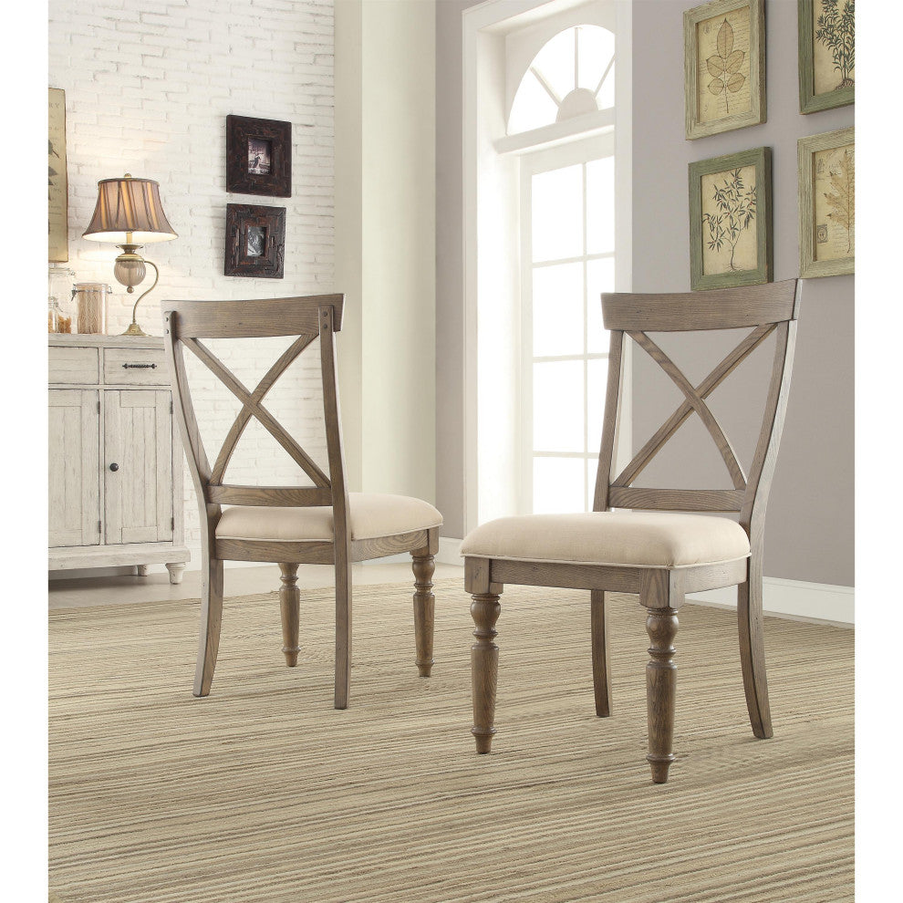 Riverside Furniture Aberdeen X-back Side Chair, Set of 2