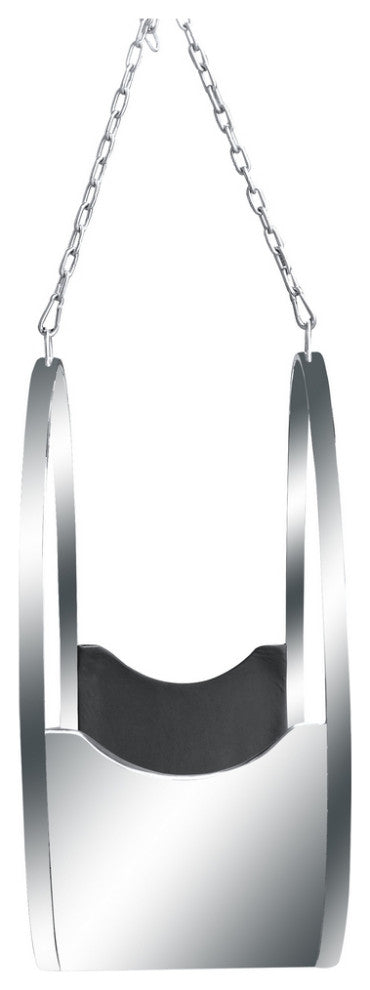 Fine Mod Imports Ring Hanging Chair, Black