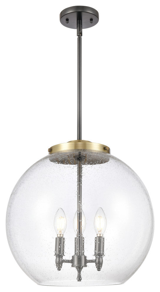 Athens Pendant, Black Antique Brass, Seedy, Seedy