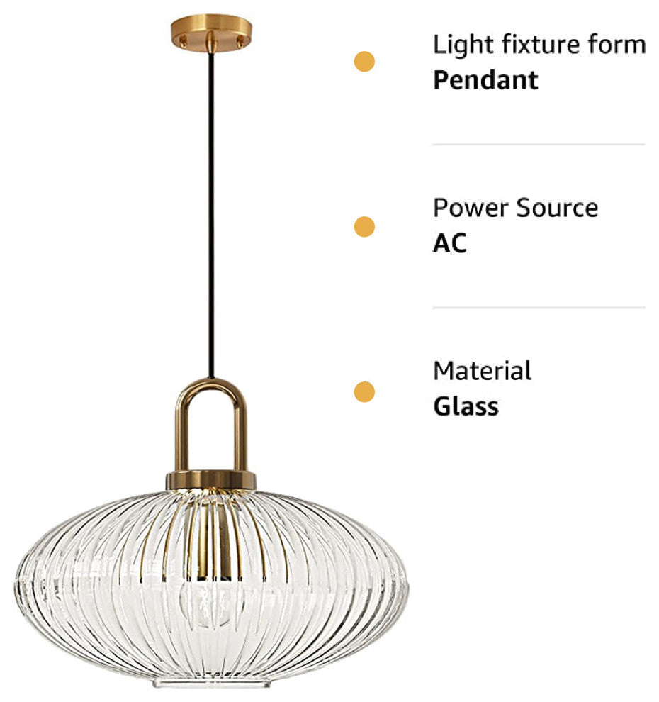 Vintage Pendant Light Glass hanging led lights Modern Retro feather chandelier