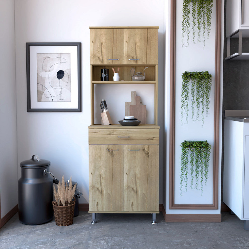 Pantry Piacenza, Kitchen, Light Oak