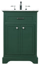Elegant VF15024GN 24" Single Bathroom Vanity, Green