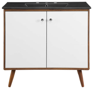 Transmit 36" Bathroom Vanity - Walnut Black