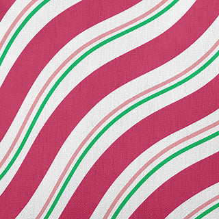 Candy Stripes Accent Pillow, Holiday Pink, 14"x20"