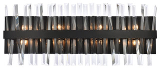 Modern Black 8-Light Bath Sconces