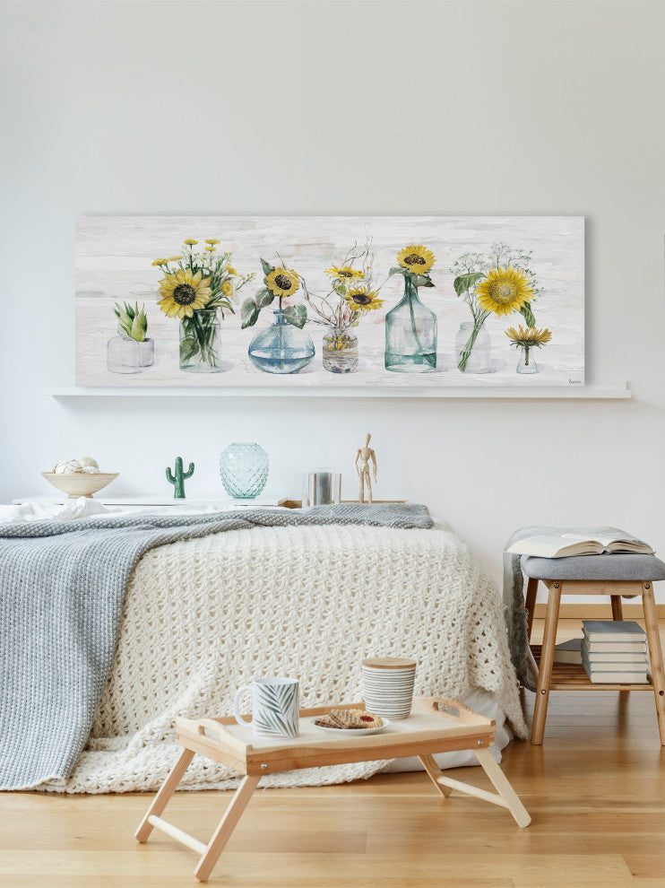 "Sunflower Delight" Painting Print on Wrapped Canvas